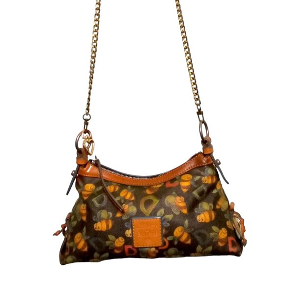 Dooney & Bourke Handbags - Dooney & Bourke Multicolor Bumble Bees Shoulder Bag Choice of Chains EUC